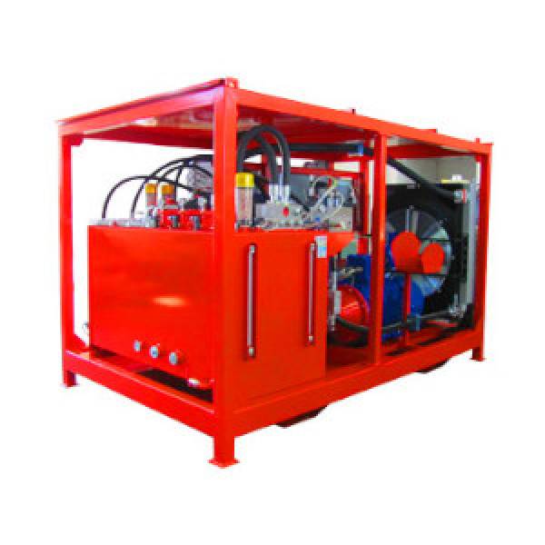 Powerpack with electric motor for drilling towers handling