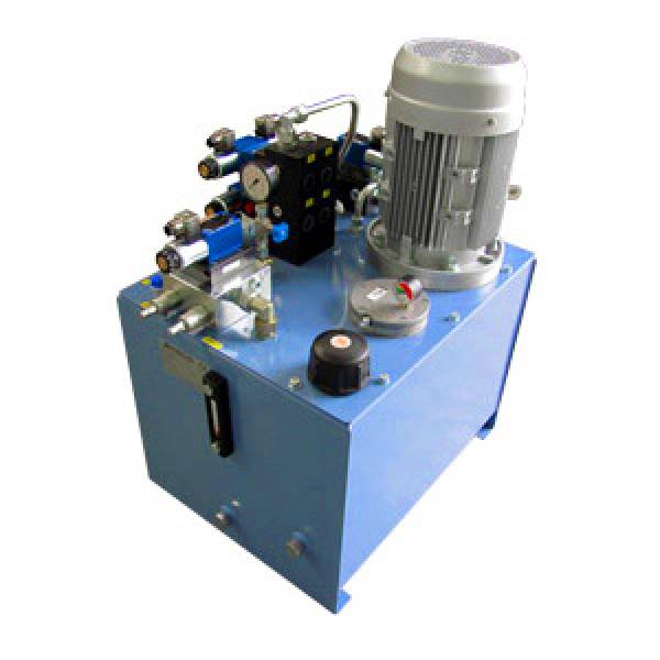 Powerpack with integrated solenoid valve block for presses or bending machines